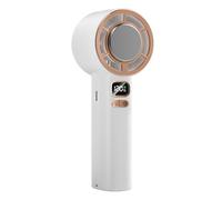 Ventilateur portable avec écran numérique | Appareil rafraîchissant réglable vitesse 1-120 avec batterie 3000 mAh pour plage, travail, école, randonnée, sac à dos C