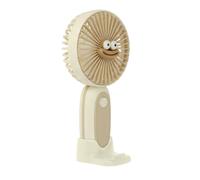Ventilateur Portable Cartoon 3 Niveaux avec Socle Bureau Blanc