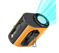 Ventilateur portable ceinture,Rechargeable avec écran LED et lumières | Ventilateur de bureau portable puissant pour le refroidissement | pour Camping, Pêche, Pique-nique, Voyage, Plage, Vacances, Ext