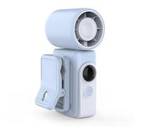 Ventilateur Portable Compact à Clip, Mini Ventilateur Turbo Rechargeable USB avec Écran LED et 4 Vitesses Ajustables, Batterie 3000mAh, Ventilateurs de Poche pour Voyage Extérieur, Camping, Plage