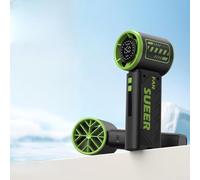 Ventilateur portable compact avec technologie de charge turbo et contrôle de vitesse variable pour une utilisation en extérieur et en intérieur (1 vert)