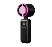 Ventilateur Portable - Corps En ABS De 5,2 X 5,3 X 15,5 Cm, Conception Pliable Rechargeable, Moteur Haute Vitesse De 20 000 Tr/min, Mini Refroidisseur Personnel De Poche | Fonctionnement Silencieux Sa
