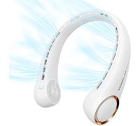 Ventilateur Portable De Cou Pliable, 4000Mah Usb Rechargeable, 3 Vitesses Réglables, Collier Ventilateurs Nuque Personnel Refroidi