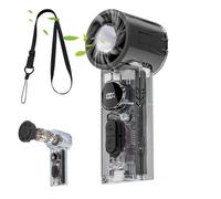 Ventilateur portable de voyage - 150 g léger, mini vitesse de l'énergie éolienne réglable, source de brumisation personnelle sémantique profonde, texture mate douce et lisse | Outil de refroidissement