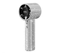 Ventilateur portable Diamond, ventilateur turbo portable à main - Fashion Full Diamond, pour les voyages, le bureau et l'extérieur, cadeau design en cristal pour femmes et filles (A)