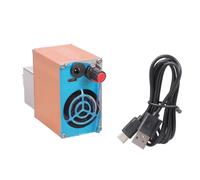 Ventilateur portable en métal avec câble USB, double vitesse, haut régime pour camping, barbecue, démarrage du ventilateur