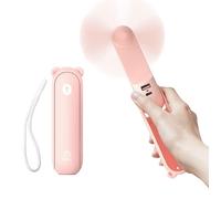 Ventilateur portable JISULIFE Life8 Plus (F8X) 4500 mAh avec lampe - Rose