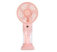 Ventilateur portable léger à vitesses réglables - Bureau brumisateur à piles pour navetteurs - Humidificateur d'eau à piles