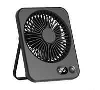 Ventilateur portable léger avec tête réglable à 180 degrés et longue durée de vie de la batterie pour vos besoins de refroidissement personnels (noir)