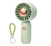 Ventilateur Portable Main - Mini Poche Rechargeable USB | 3 Vitesses Personnel Refroidissement Pour Dormitorium Camping Bureau Extérieur | Léger Avec Cordon, Matériau PVC