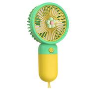 Ventilateur Portable Mini Adorable Forme-Poche Petit Rechargeable USB Ventilo A Main Portatif Silencieux Fan Ventilateurs Hand Held Ventillateur Bureau Table Visage Voyage Externe (C)