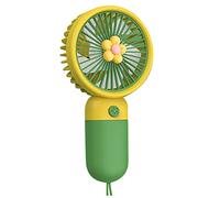 Ventilateur Portable Mini Adorable Forme-Poche Petit Rechargeable USB Ventilo A Main Portatif Silencieux Fan Ventilateurs Hand Held Ventillateur Bureau Table Visage Voyage Externe (D)