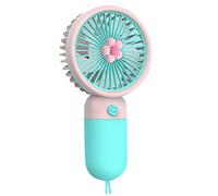 Ventilateur Portable Mini Adorable Forme-Poche Petit Rechargeable USB Ventilo A Main Portatif Silencieux Fan Ventilateurs Hand Held Ventillateur Bureau Table Visage Voyage Externe (B)