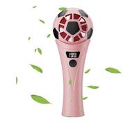 Ventilateur portable - Mini dispositif de refroidissement portable, rechargeable par USB, circulateur d'air personnel à cinq vitesses avec design en forme de football offrant un faible bruit, idéal