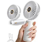 Ventilateur Portable Mini Poche Petit Rechargeable USB Ventilo A Main Fan | Portatif Silencieux Pile Batterie Ventilateurs Hand Held Ventillateur Bureau Table Visage Voyage Externe Individuel Personnel