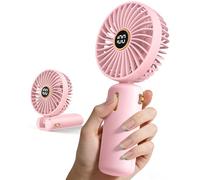Ventilateur Portable Mini Poche Petit - Rechargeable USB Ventilo Main Portatif Silencieux Fan Pile Batterie Ventilateurs Hand Held Ventillateur Bureau Table Visage Voyage Externe Individuel Personnel