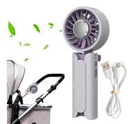 Ventilateur Portable | Mini Rafraîchisseur à Main - Refroidissement - Éventail à Main pour l'Été, Extérieur, Randonnée, Voyage, Camping, Plage, Running, Concert, Maison, Bureau, Salle de Sport