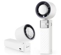 Ventilateur Portable, Mini Ventilateur Rechargeable 5000mAh, Petit Ventilateur Silencieux Turbo Réglable en Vitesse(1 à 199)