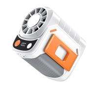Ventilateur portable, modes de suspension à la taille et assis - Refroidissement, banque d'alimentation et lampe de poche, batterie 6000 mAh - Idéal pour les chantiers, les activités de plein air, le