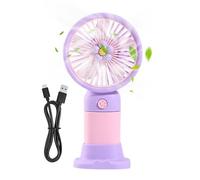 Ventilateur portable - Petit ventilateur portatif - Vent puissant Batterie pliable USB silencieuse portable pour voyage extérieur intérieur cuisine