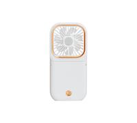 Ventilateur Portable Pliable USB avec Fonction de Support pour Téléphone, Banque D'Alimentation de 3000 MAh, Ventilateur à Accrocher Autour Du