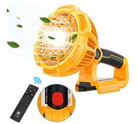 Ventilateur portable pour batterie Li-ion Dewalt 20 V, ventilateur personnel Hiesuan avec lanterne LED 300 lm, télécommande, minuterie 4 h, 3 vitesses, pour chantier Dewalt, ventilateur de bureau rechargeable USB