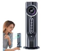 Ventilateur portable pour climatiseur - Chauffage et refroidissement d'air évaporatif 2 en 1 | Mini ventilateur de table personnel silencieux pour chauffage de chambre