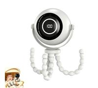 Ventilateur portable pour landau, 4000 mAh, mini ventilateur à clipser avec trépied flexible, 3 vitesses détachables, rotation à 360°, refroidissement de bureau portable pour siège de voiture, berceau