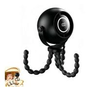 Ventilateur portable pour landau, 4000 mAh, mini ventilateur à clipser avec trépied flexible, 3 vitesses détachables, rotation à 360°, refroidissement de bureau portable pour siège de voiture, berceau