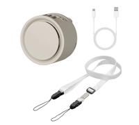 Ventilateur Portable Rafraîchissant,4 Vitesses,rechargeable Par USB,réglable,mains Libres,clipser À La Ceinture Avec Cordon Et Support,pour Voyages,trajets Domicile-travail Et Activités De Plein Air