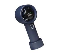 Ventilateur portable rechargeable - 12 heures de fonctionnement - Vitesse variable - Corps pliable avec sangle anti-perte - Refroidissement de la main pour femme