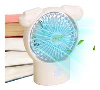 Ventilateur portable rechargeable - 3 vitesses silencieux, refroidissement personnel,Rechargeable, nomade, pratique | Maison, bureau, école, dortoir, extérieur, voyage, camping, pêche, plage,