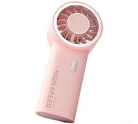 Ventilateur portable rechargeable 6 vitesses 2000 mAh USB-C portable pour mini turbo refroidissement haut débit d'air pour voyage, bureau, trajets en plein air, blanc (B)