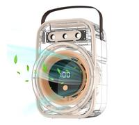 Ventilateur portable rechargeable avec 3 modes de pulvérisation | Mini ventilateur de refroidissement AC de chambre pour bureau à domicile, chambre, salon, bureau, table de chevet, extérieur