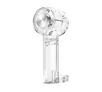 Ventilateur portable rechargeable, compresseur de glace transparent, turbine semi-conductrice, 3 réglages de vitesse, petits appareils ménagers créatifs rechargeable par USB pour chambre à coucher