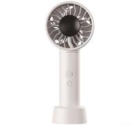 Ventilateur portable rechargeable par USB avec 100 vitesses réglables, ventilateur oscillant de 4500 mAh avec affichage numérique, support amovible pour bureau, camping en plein air (blanc)