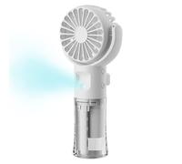 Ventilateur portable, rechargeable par USB, petit refroidisseur d'air avec pulvérisation de brume pour femmes, hommes, adultes, voyage, marche