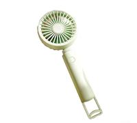 Ventilateur portable rechargeable par USB, veilleuse, 3 ventilateurs silencieux sans balais pour mini ventilateur de bureau pour voyage, bureau, maison, rose (vert clair)