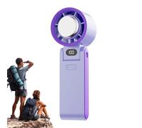 Ventilateur portable rechargeable, refroidisseur d'air de voyage, 100 vitesses réglables, 3600 mAh, fonctionne avec batterie, idéal pour la randonnée et une utilisation en extérieur, 17 x 6 x 5