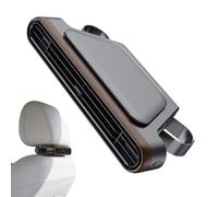 Ventilateur Portable Rechargeable - Ventilateur De Voiture Pour Siège Arrière | Double Turbine Silencieuse Et Réglable | Pour Berline SUV RV Van Véhicule Intérieur Voyage Trajet Domicile-travail Somme