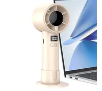 Ventilateur portable réglable - Refroidisseur personnel rechargeable, ventilateur de bureau portable USB avec affichage numérique de la vitesse | Mini circuit d'air compact, accessoire