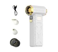 Ventilateur portable sans fil réglable à 3 vitesses pour un retrait et un entretien efficaces de la poussière, turbine rechargeable par USB pour voiture, ordinateur, électronique, détail, pelouse