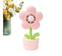 Ventilateur portable sans pale à main - Ventilateur à flux d'air 3 vitesses | Forme de pot de fleur, ventilateur portable rechargeable par USB avec veilleuse - pour , Adultes, Maison, Voyage,