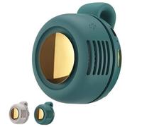 Ventilateur portable sans pales à clip avec 3 vitesses de vent - Petit ventilateur mains libres, faible bruit, 1h de charge pour 5h d'autonomie, parfait pour se rafraîchir en été green