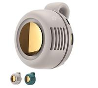 Ventilateur portable sans pales à clip avec 3 vitesses de vent - Petit ventilateur mains libres, faible bruit, 1h de charge pour 5h d'autonomie, parfait pour se rafraîchir en été white