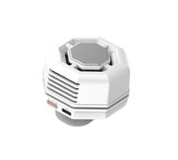 Ventilateur Portable sans Pales à Pince, Rechargeable, Mains Libres, avec Pince Rotative 360°, 3 Vitesses De Ventilation, Porter Autour La Taille Ou du Cou, Idéal White (with Cold Compress)