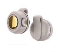 Ventilateur portable sans pales avec clip USB, ventilateur à suspendre à la taille, pour les voyages et les activités de plein air, pour la randonnée, les trajets ou la détente (blanc)