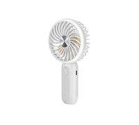 Ventilateur Portable Silencieux 3 Vitesses avec Batterie et Support Téléphone LinQ Blanc