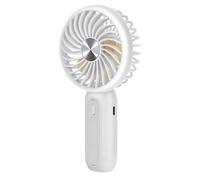 Ventilateur Portable Silencieux 3 Vitesses avec Batterie et Support Téléphone LinQ Blanc