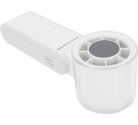 Ventilateur portable silencieux 4000mAh Rechargeable Batterie personnelle Pliable Petit ventilateur de poche avec affichage digital 2.28x2.09x6.69in Blanc